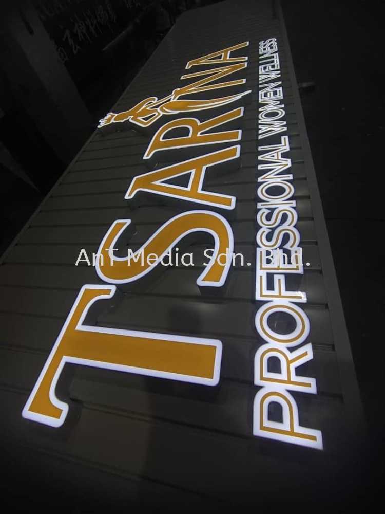 3D Box-Up Lighting Signboard