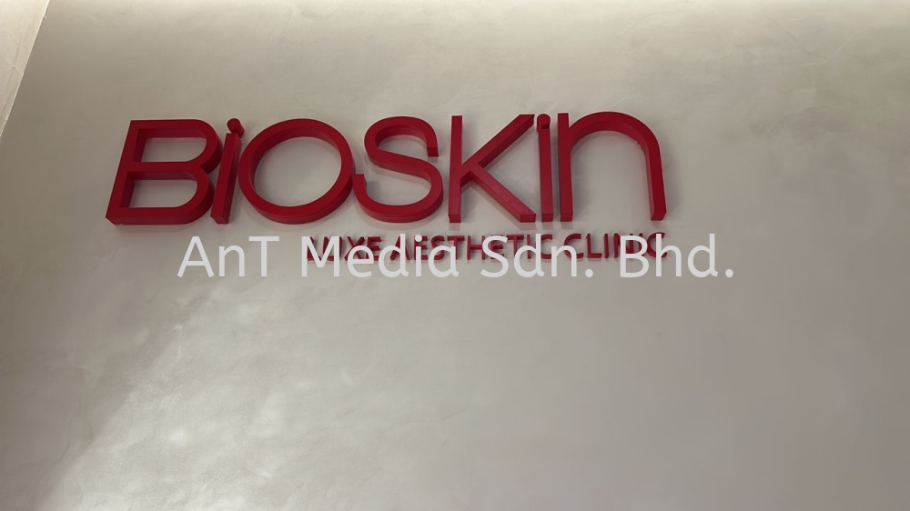 Acrylic 3D lettering