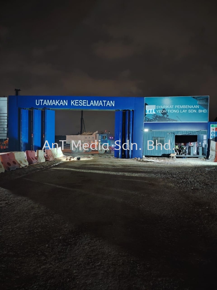 Billboard and construction Board at Site