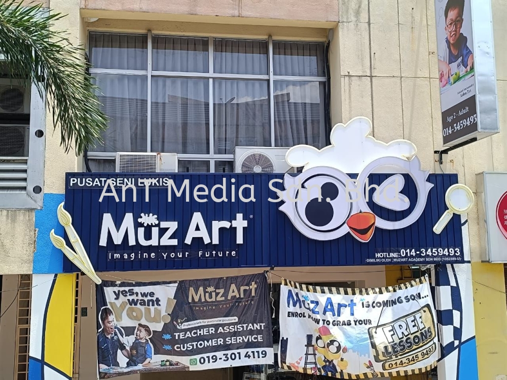 Muzart Signboard ( 3D Frontlit & LED Neon )