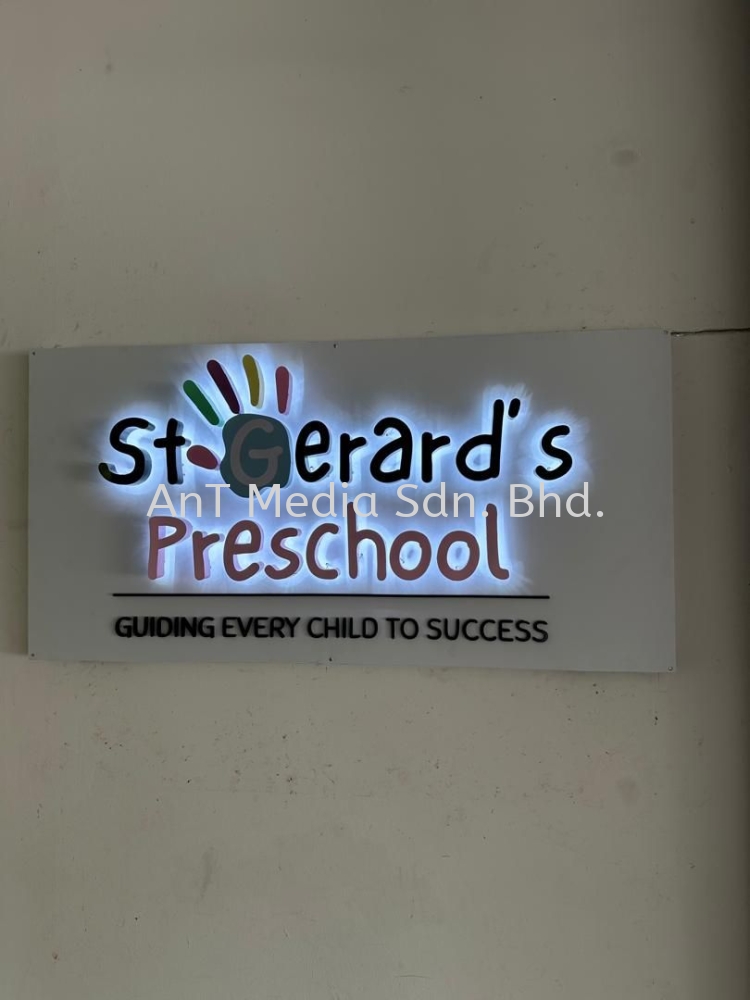 Preschool Back Lit Signage